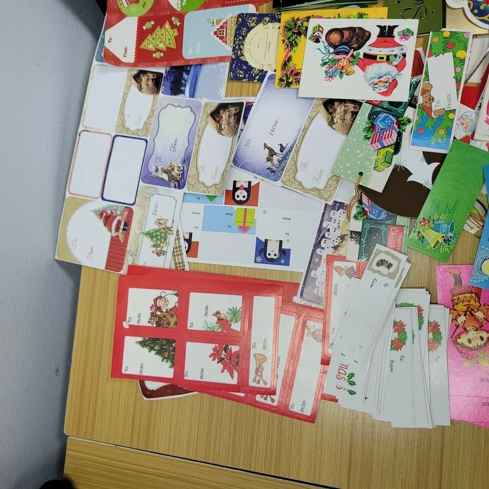 Vintage Lot of Christmas Holiday Gift Tags To From‎
